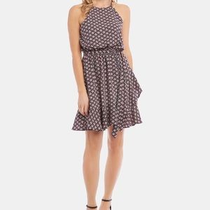 Karen Kane ruffled faux-wrap dress